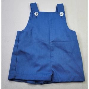 Vintage Imp Originals Baby Blue Sleeveless One Piece Romper Overalls Size 12M